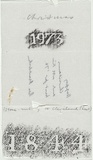 Artist: MADDOCK, Bea | Title: not titled [Stone rubbing of 1844 oriental paper, meant to be folded 3 times]. | Date: 1973 | Technique: rubbing