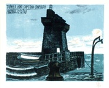 Artist: Frizzell, Dick. | Title: Tower and capstan, Lynmouth. | Date: 1988 | Technique: lithograph, printed in colour, from multiple stones [or plates] | Copyright: © Dick Frizzell