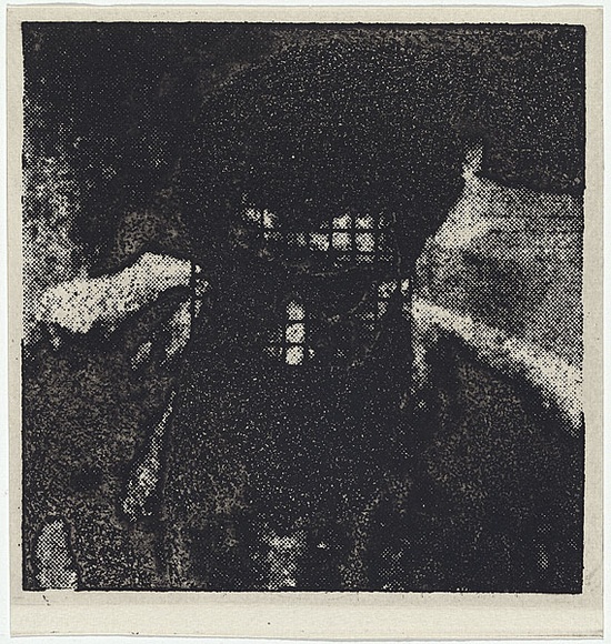 Artist: b'MADDOCK, Bea' | Title: b'Head I: Etching experiment' | Date: 1972 | Technique: b'photo-etching and aquatint'