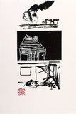 Artist: Sparke, Franki. | Title: Poster: The Backyard Project. | Date: 1989 | Technique: screenprint