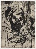 Artist: PARR, Mike | Title: Polish mud # 8 | Date: 1995 | Technique: drypoint and lift-ground aquatint, printed in colour, from 2 copper plates
