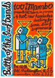 Artist: Mambo. | Title: Battle of the surf bands | Date: c.1985 | Technique: offset-lithograph, printed in colour, from multiple plates