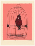Artist: Hadley, Basil. | Title: Bird [2]. | Date: 1991 | Technique: screenprint, printed in colour, from three stencils