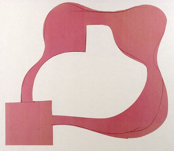Artist: b'COLEING, Tony' | Title: b'not titled [cutout with pencil lines 2]' | Technique: b'pencil, cutout shape'