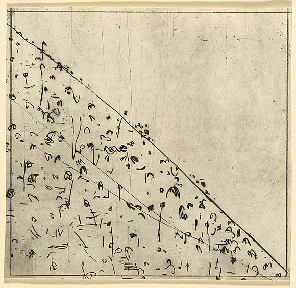 Artist: b'WILLIAMS, Fred' | Title: b'Circular hillside landscape' | Date: 1965-66 | Technique: b'etching, printed in black ink, from one copper plate' | Copyright: b'\xc2\xa9 Fred Williams Estate' Artist: b'WILLIAMS, Fred' | Title: b'Circular hillside landscape' | Date: 1965-66 | Technique: b'etching, printed in black ink, from one copper plate' | Copyright: b'\xc2\xa9 Fred Williams Estate'