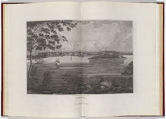 Artist: b'Wallis, James.' | Title: b'Sydney from the North Shore. New South Wales.' | Date: 1821 | Technique: b'engraving, printed in black ink, from one plate' Artist: b'Wallis, James.' | Title: b'Sydney from the North Shore. New South Wales.' | Date: 1821 | Technique: b'engraving, printed in black ink, from one plate'