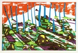 Artist: b'COLEING, Tony' | Title: b'Idea for sculpture [2].' | Date: 1974 | Technique: b'screenprint, printed in colour, from multiple stencils'