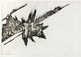 Artist: b'Roberts, Neil.' | Title: b'Eruptions 12' | Date: 1991 | Technique: b'pigment-transfer, printed in brown ink, from one bitumen paper plate'