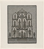 Artist: Groblicka, Lidia | Title: King's court | Date: 1979 | Technique: woodcut, printed in black ink, from one block