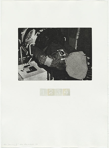 Artist: b'MADDOCK, Bea' | Title: b'Journey III.' | Date: 1977, September- November | Technique: b'photo-etching, aquatint and stipple, printed in colour, from five plates' Artist: b'MADDOCK, Bea' | Title: b'Journey III.' | Date: 1977, September- November | Technique: b'photo-etching, aquatint and stipple, printed in colour, from five plates'