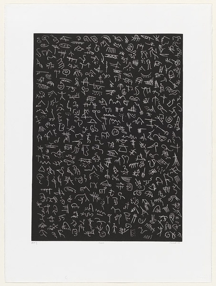 Artist: b'Marshall, John.' | Title: b'France' | Date: 2002, March | Technique: b'linocut, printed in black ink, from one block' Artist: b'Marshall, John.' | Title: b'France' | Date: 2002, March | Technique: b'linocut, printed in black ink, from one block'