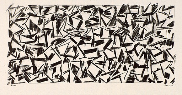 Artist: b'Fry, Merrick.' | Title: b'not titled.' | Date: 1983 | Technique: b'offset-lithograph, printed in black ink, from one plate' Artist: b'Fry, Merrick.' | Title: b'not titled.' | Date: 1983 | Technique: b'offset-lithograph, printed in black ink, from one plate'