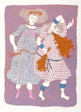 Artist: HANRAHAN, Barbara | Title: Summer | Date: 1977 | Technique: screenprint, printed in colour, from four stencils