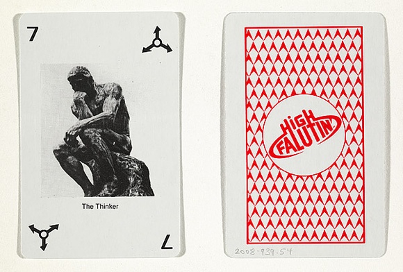 Title: The thinker | Date: c.1985 | Technique: off-set lithograph
