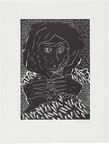 Artist: WALKER, Murray | Title: Flesh. | Date: 1982 | Technique: linocut, printed in black ink, from one block