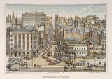 Artist: Freedman, Harold. | Title: Bourke Street. | Date: 1962 | Technique: lithograph