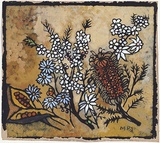 Artist: PRESTON, Margaret | Title: Still life | Date: 1950 | Technique: stencil, printed in colour, from one hand-cut paper stencil | Copyright: © Margaret Preston. Licensed by VISCOPY, Australia