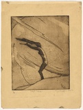 Artist: Friend, Donald. | Title: West wind. | Date: c.1932 | Technique: etching and aquatint printed in brown ink with plate-tone | Copyright: Courtesy of the Estate of Donald Friend