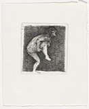 Artist: SELLBACH, Udo | Title: not titled | Date: 1989, 20 August | Technique: etching, aquatint, printed in black ink, from one copper plate