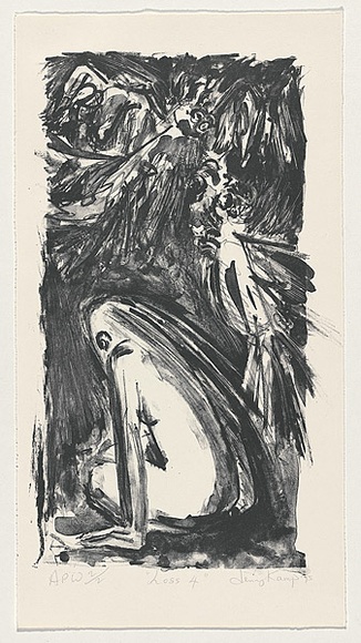 Artist: b'Kamp, Jenni.' | Title: b'Loss 4' | Date: 1995, September - October | Technique: b'lithograph, printed in black ink, from one stone' Artist: b'Kamp, Jenni.' | Title: b'Loss 4' | Date: 1995, September - October | Technique: b'lithograph, printed in black ink, from one stone'
