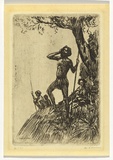 Artist: Minns, B.E. | Title: Coo'ee | Date: c.1926 | Technique: drypoint, printed in black ink, from one plate