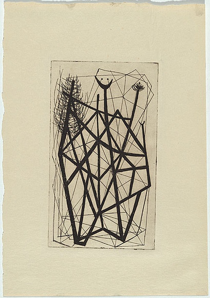 Artist: b'Stein, Guenter.' | Title: b'Trees.' | Date: (1955) | Technique: b'etching, printed in black ink, from one plate' | Copyright: b'\xc2\xa9 Bill Stevens (name changed by deed poll in 1958)' Artist: b'Stein, Guenter.' | Title: b'Trees.' | Date: (1955) | Technique: b'etching, printed in black ink, from one plate' | Copyright: b'\xc2\xa9 Bill Stevens (name changed by deed poll in 1958)'