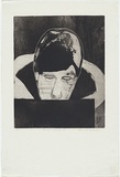 Artist: MADDOCK, Bea | Title: Mirror image IV | Date: August 1966 | Technique: etching and aquatint, printed in black ink, from two zinc 'jigsaw' plates