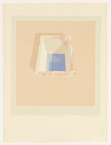 Artist: b'Storrier, Tim.' | Title: b'The water - Camp 5' | Date: 1977 | Technique: b'screenprint, printed in colour, from multiple stencils' | Copyright: b'\xc2\xa9 Tim Storrier' Artist: b'Storrier, Tim.' | Title: b'The water - Camp 5' | Date: 1977 | Technique: b'screenprint, printed in colour, from multiple stencils' | Copyright: b'\xc2\xa9 Tim Storrier'
