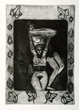 Artist: b'Shearer, Mitzi.' | Title: b'The fruits of our labour' | Date: 1980 | Technique: b'etching and aquatint, printed in black ink, from one plate'