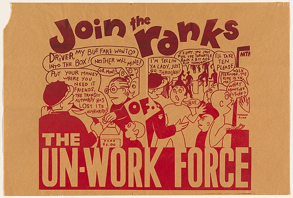 Title: not titled [join the ranks] | Date: c.1985 | Technique: screenprint, printed in colour, from multiple stencils