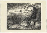 Artist: BOYD, Arthur | Title: St Francis with the stigmata appearing to the Pope. | Date: (1965) | Technique: lithograph, printed in black ink, from one plate | Copyright: Reproduced with permission of Bundanon Trust