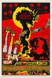 Artist: Clutterbuck, Bob. | Title: Stop the merchants of nuclear death. | Date: 1982 | Technique: screenprint, printed in colour, from multiple stencils