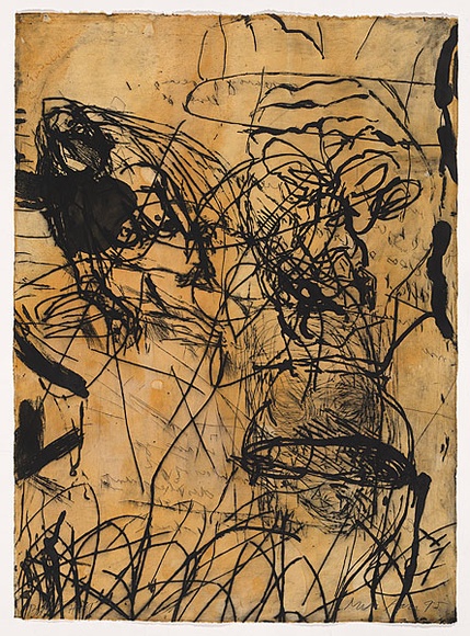 Artist: b'PARR, Mike' | Title: b'Polish mud # 9' | Date: 1995 | Technique: b'drypoint and lift-ground aquatint, printed in colour, from 2 copper plates' Artist: b'PARR, Mike' | Title: b'Polish mud # 9' | Date: 1995 | Technique: b'drypoint and lift-ground aquatint, printed in colour, from 2 copper plates'