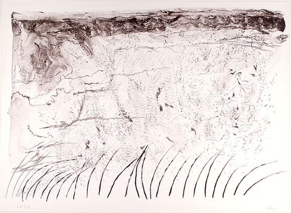 Artist: b'COLEING, Tony' | Title: b'(Drawing for sculpture).' | Date: 1970 | Technique: b'lithograph, printed in brown ink, from one stone' Artist: b'COLEING, Tony' | Title: b'(Drawing for sculpture).' | Date: 1970 | Technique: b'lithograph, printed in brown ink, from one stone'