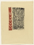 Artist: HANRAHAN, Barbara | Title: Thou makest darkness and it is night | Date: 1962 | Technique: linocut, printed in colour, from two blocks