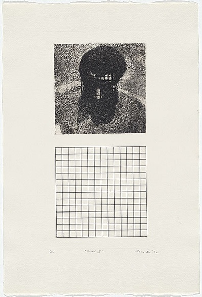 Artist: b'MADDOCK, Bea' | Title: b'Head II' | Date: , January | Technique: b'photo-etching and line-engraving, printed in black ink, from two plates' Artist: b'MADDOCK, Bea' | Title: b'Head II' | Date: , January | Technique: b'photo-etching and line-engraving, printed in black ink, from two plates'