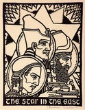 Artist: Waller, Christian. | Title: Greeting card: The Star in the East | Date: c.1932 | Technique: linocut, printed in black ink, from one block