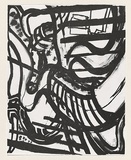 Artist: b'Kamp, Jenni.' | Title: b'Landscape linked' | Date: 1999, 7 October | Technique: b'lithograph, printed in black ink, from one plate'