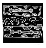 Artist: b'Baker, Minyungu.' | Title: b'not titled' | Date: 1988 | Technique: b'linocut, printed in black ink, from one block'