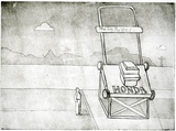 Artist: McKenna, Noel. | Title: Big mower, Beerwah, Qld | Date: 2003 | Technique: etching, printed in black ink, from one plate | Copyright: © Noel McKenna