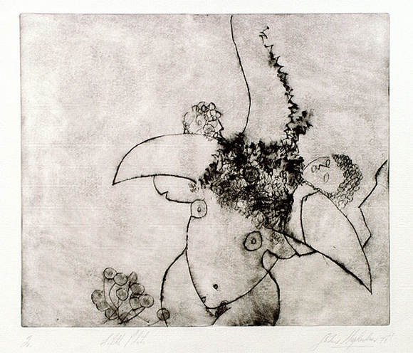 Artist: b'Shepherdson, Gordon.' | Title: b'Fifth plate. 2' | Date: 1978 | Technique: b'drypoint, printed as monotype, from one plate' Artist: b'Shepherdson, Gordon.' | Title: b'Fifth plate. 2' | Date: 1978 | Technique: b'drypoint, printed as monotype, from one plate'