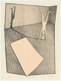Artist: Brack, John. | Title: Girl and mat. | Date: 1976 | Technique: lithograph, printed in colour, from two zinc plates | Copyright: © Helen Brack