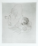 Artist: BOYD, Arthur | Title: Icarus falling. | Date: 1971 | Technique: etching, printed in black ink, from one plate | Copyright: Reproduced with permission of Bundanon Trust