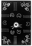 Artist: Artist unknown | Title: not titled [No.10] | Date: 1990 | Technique: woodcut, printed in black ink, from one block