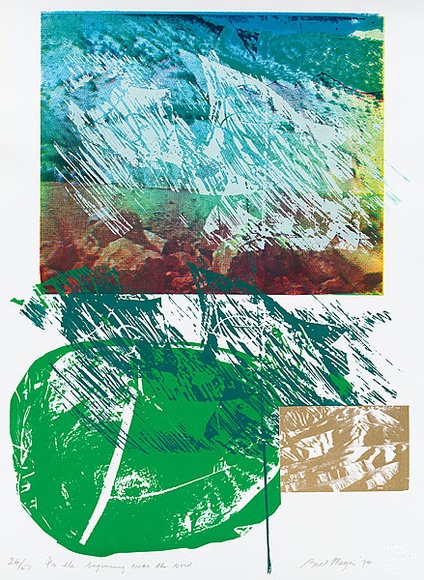 Artist: b'MEYER, Bill' | Title: b'In The Beginning (was the void)' | Date: 1974 | Technique: b'screenprint, printed in eight colours, from seven screens (indirect and direct stencils photo-image and hand cut)' | Copyright: b'\xc2\xa9 Bill Meyer' Artist: b'MEYER, Bill' | Title: b'In The Beginning (was the void)' | Date: 1974 | Technique: b'screenprint, printed in eight colours, from seven screens (indirect and direct stencils photo-image and hand cut)' | Copyright: b'\xc2\xa9 Bill Meyer'