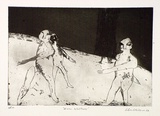 Artist: BALDESSIN, George | Title: Moon walkers. | Date: 1964 | Technique: etching and aquatint