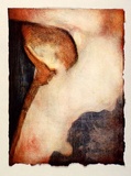 Artist: Boccalatte, Suzanne. | Title: Belly III. | Date: 1995 | Technique: drypoint, printed with monotype colour