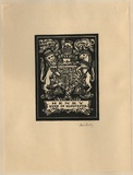 Artist: FEINT, Adrian | Title: Bookplate: Henry, Duke of Gloucester. | Date: (1934) | Technique: wood-engraving, printed in black ink, from one block | Copyright: Courtesy the Estate of Adrian Feint