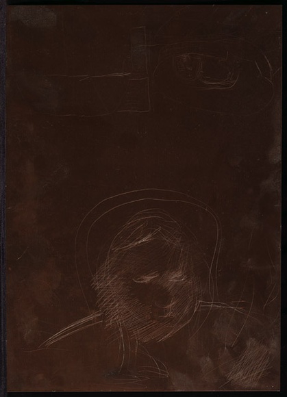Artist: b'BOYD, Arthur' | Title: b'Plate 44: (Head of a young child).' | Date: 1960-70 | Technique: b'etched plate' | Copyright: b'This work appears on screen courtesy of Bundanon Trust' Artist: b'BOYD, Arthur' | Title: b'Plate 44: (Head of a young child).' | Date: 1960-70 | Technique: b'etched plate' | Copyright: b'This work appears on screen courtesy of Bundanon Trust'