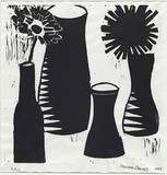 Artist: Fintona Girls' School. | Title: Untitled. | Date: 1998 | Technique: linocut, printed in black ink, from one block